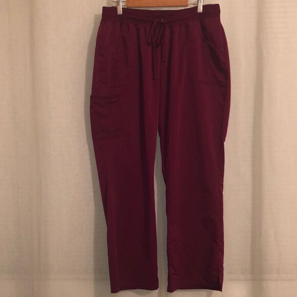 Scrubstar XL Burgundy Wine Scrub Drawstring Pants - Picture 1 of 14